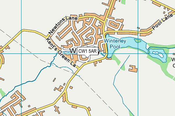 CW1 5AR map - OS VectorMap District (Ordnance Survey) CW1 5AR map - OS VectorMap District (Ordnance Survey)