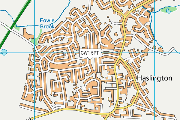 CW1 5PT map - OS VectorMap District (Ordnance Survey) CW1 5PT map - OS VectorMap District (Ordnance Survey)