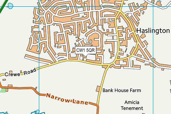 CW1 5QR map - OS VectorMap District (Ordnance Survey) CW1 5QR map - OS VectorMap District (Ordnance Survey)