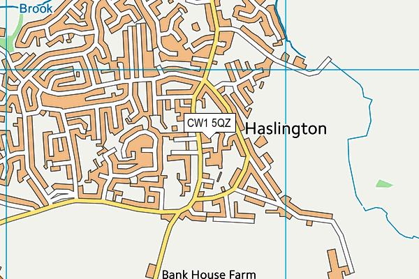 CW1 5QZ map - OS VectorMap District (Ordnance Survey) CW1 5QZ map - OS VectorMap District (Ordnance Survey)