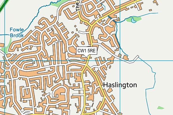CW1 5RE map - OS VectorMap District (Ordnance Survey) CW1 5RE map - OS VectorMap District (Ordnance Survey)