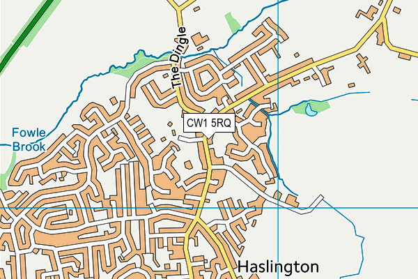 CW1 5RQ map - OS VectorMap District (Ordnance Survey) CW1 5RQ map - OS VectorMap District (Ordnance Survey)