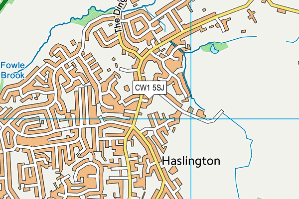 CW1 5SJ map - OS VectorMap District (Ordnance Survey) CW1 5SJ map - OS VectorMap District (Ordnance Survey)