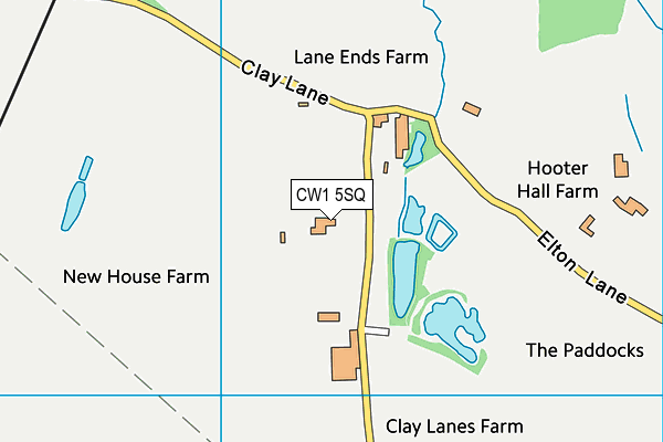 CW1 5SQ map - OS VectorMap District (Ordnance Survey) CW1 5SQ map - OS VectorMap District (Ordnance Survey)