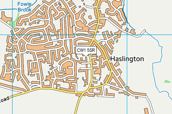 CW1 5SR map - OS VectorMap District (Ordnance Survey) CW1 5SR map - OS VectorMap District (Ordnance Survey)