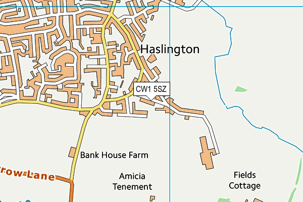CW1 5SZ map - OS VectorMap District (Ordnance Survey) CW1 5SZ map - OS VectorMap District (Ordnance Survey)