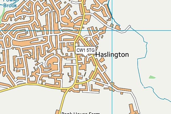 CW1 5TG map - OS VectorMap District (Ordnance Survey) CW1 5TG map - OS VectorMap District (Ordnance Survey)