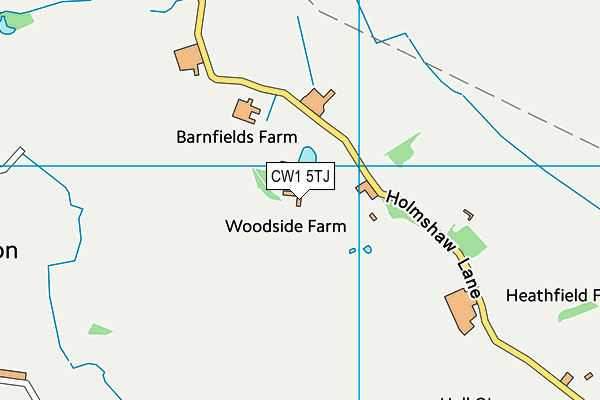 CW1 5TJ map - OS VectorMap District (Ordnance Survey) CW1 5TJ map - OS VectorMap District (Ordnance Survey)