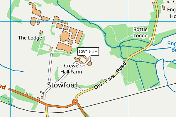CW1 5UE map - OS VectorMap District (Ordnance Survey) CW1 5UE map - OS VectorMap District (Ordnance Survey)