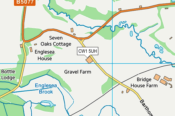 CW1 5UH map - OS VectorMap District (Ordnance Survey) CW1 5UH map - OS VectorMap District (Ordnance Survey)