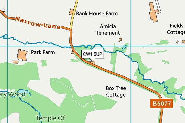 CW1 5UP map - OS VectorMap District (Ordnance Survey) CW1 5UP map - OS VectorMap District (Ordnance Survey)