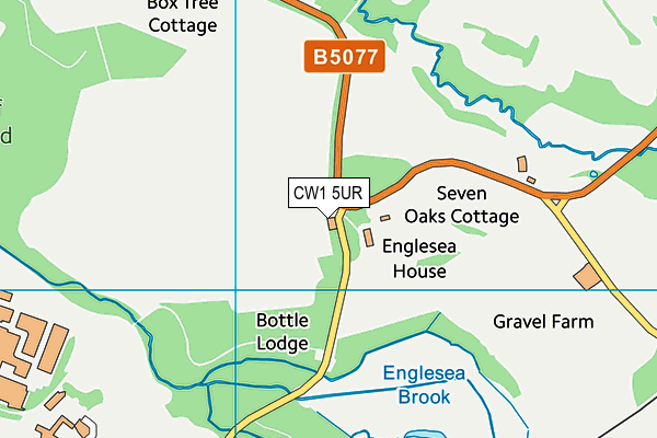 CW1 5UR map - OS VectorMap District (Ordnance Survey) CW1 5UR map - OS VectorMap District (Ordnance Survey)