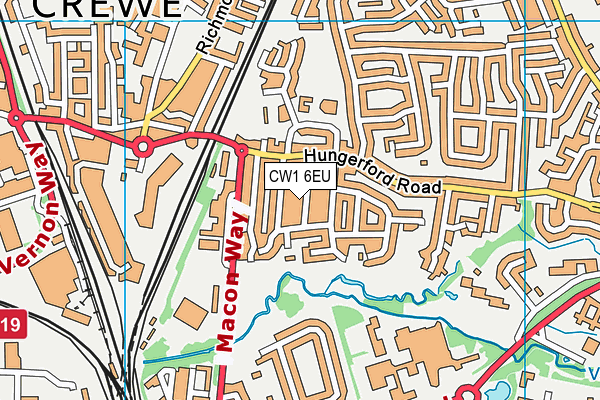 CW1 6EU map - OS VectorMap District (Ordnance Survey) CW1 6EU map - OS VectorMap District (Ordnance Survey)