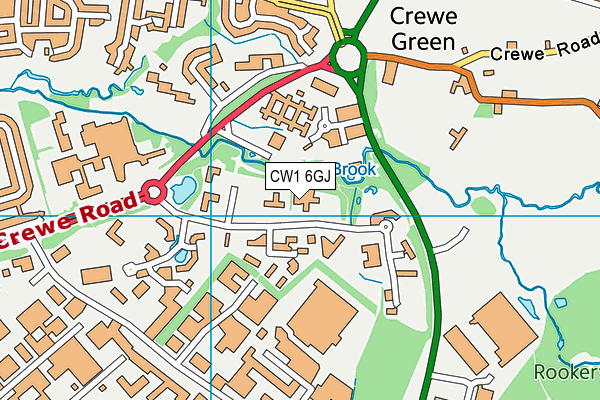 CW1 6GJ map - OS VectorMap District (Ordnance Survey) CW1 6GJ map - OS VectorMap District (Ordnance Survey)