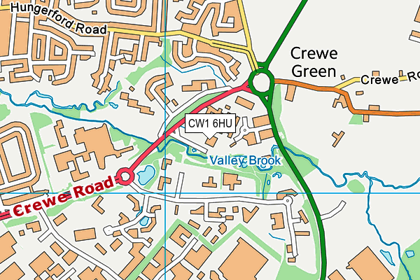 CW1 6HU map - OS VectorMap District (Ordnance Survey) CW1 6HU map - OS VectorMap District (Ordnance Survey)