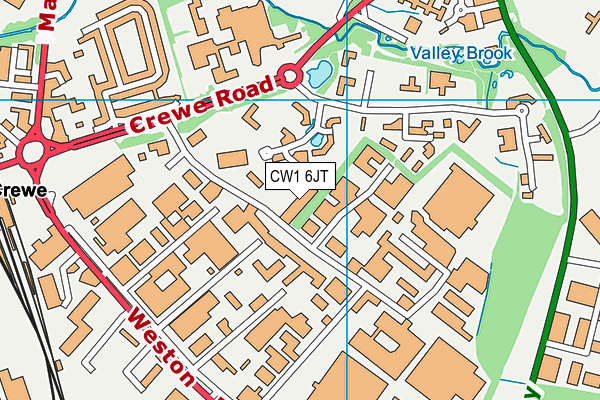 CW1 6JT map - OS VectorMap District (Ordnance Survey) CW1 6JT map - OS VectorMap District (Ordnance Survey)