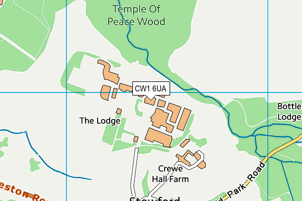 CW1 6UA map - OS VectorMap District (Ordnance Survey) CW1 6UA map - OS VectorMap District (Ordnance Survey)