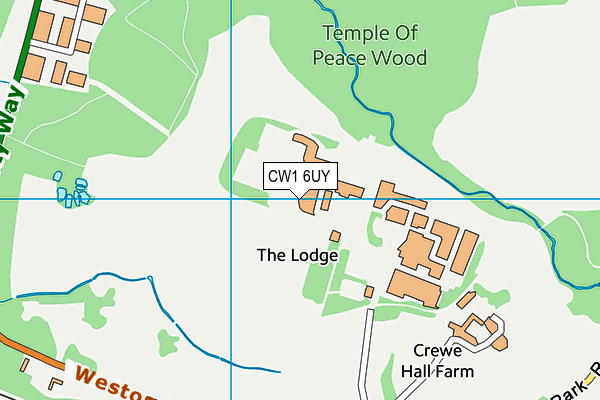 CW1 6UY map - OS VectorMap District (Ordnance Survey) CW1 6UY map - OS VectorMap District (Ordnance Survey)