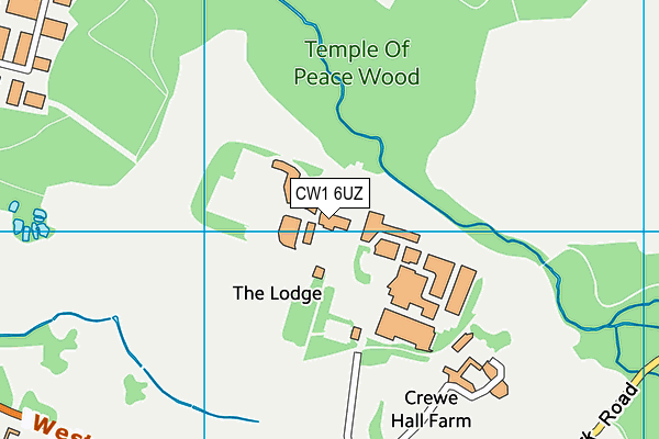 CW1 6UZ map - OS VectorMap District (Ordnance Survey) CW1 6UZ map - OS VectorMap District (Ordnance Survey)