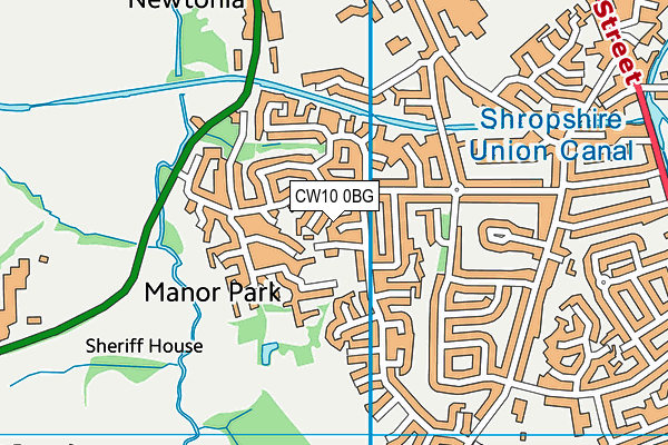 CW10 0BG map - OS VectorMap District (Ordnance Survey) CW10 0BG map - OS VectorMap District (Ordnance Survey)
