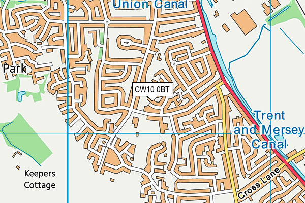 CW10 0BT map - OS VectorMap District (Ordnance Survey) CW10 0BT map - OS VectorMap District (Ordnance Survey)