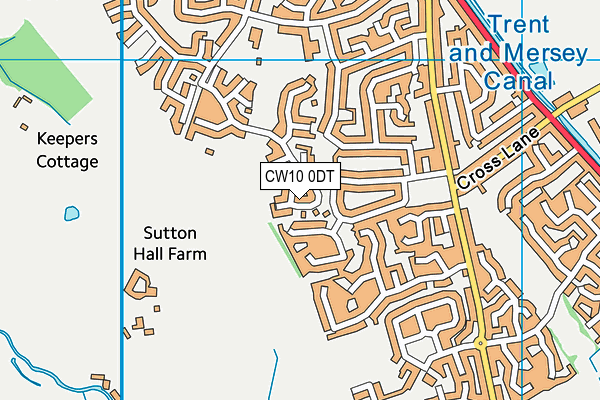 CW10 0DT map - OS VectorMap District (Ordnance Survey) CW10 0DT map - OS VectorMap District (Ordnance Survey)