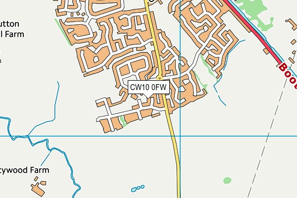 CW10 0FW map - OS VectorMap District (Ordnance Survey) CW10 0FW map - OS VectorMap District (Ordnance Survey)