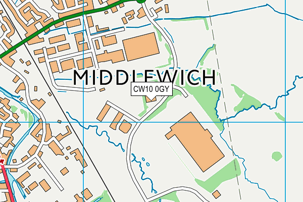 CW10 0GY map - OS VectorMap District (Ordnance Survey) CW10 0GY map - OS VectorMap District (Ordnance Survey)