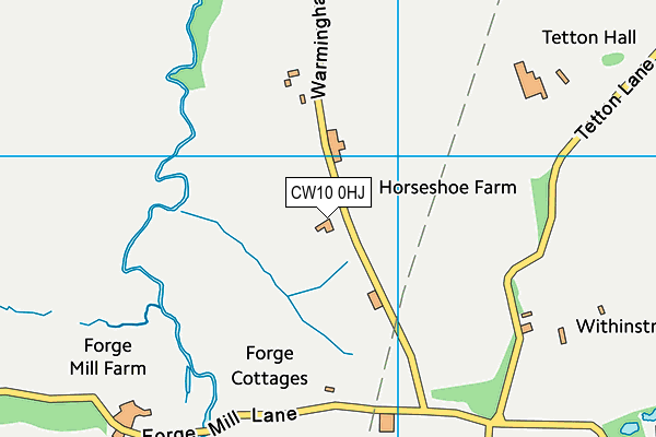 CW10 0HJ map - OS VectorMap District (Ordnance Survey)