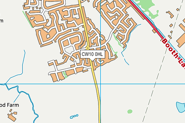 CW10 0HL map - OS VectorMap District (Ordnance Survey) CW10 0HL map - OS VectorMap District (Ordnance Survey)