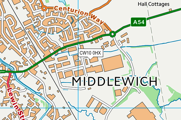 CW10 0HX map - OS VectorMap District (Ordnance Survey) CW10 0HX map - OS VectorMap District (Ordnance Survey)