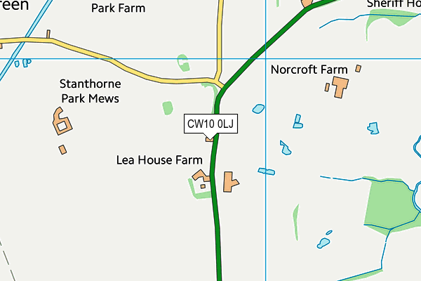 CW10 0LJ map - OS VectorMap District (Ordnance Survey) CW10 0LJ map - OS VectorMap District (Ordnance Survey)