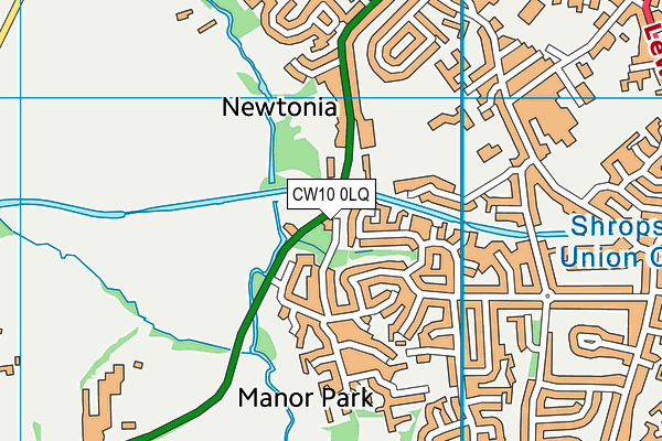 CW10 0LQ map - OS VectorMap District (Ordnance Survey) CW10 0LQ map - OS VectorMap District (Ordnance Survey)