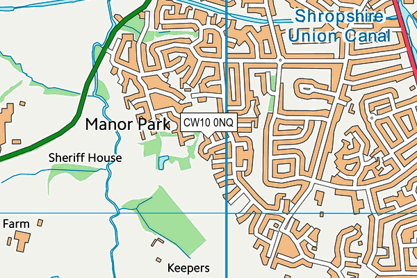 CW10 0NQ map - OS VectorMap District (Ordnance Survey) CW10 0NQ map - OS VectorMap District (Ordnance Survey)