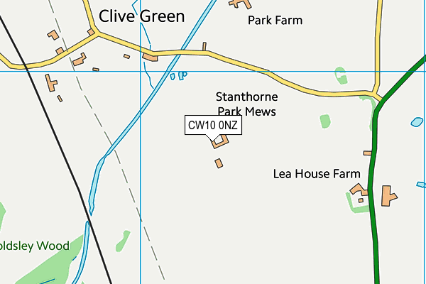 CW10 0NZ map - OS VectorMap District (Ordnance Survey) CW10 0NZ map - OS VectorMap District (Ordnance Survey)