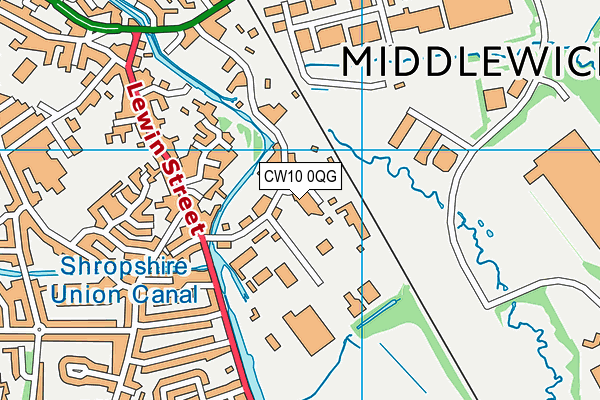 CW10 0QG map - OS VectorMap District (Ordnance Survey) CW10 0QG map - OS VectorMap District (Ordnance Survey)