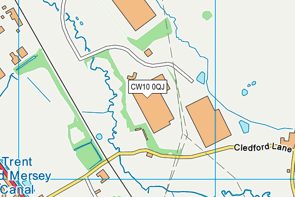 CW10 0QJ map - OS VectorMap District (Ordnance Survey) CW10 0QJ map - OS VectorMap District (Ordnance Survey)