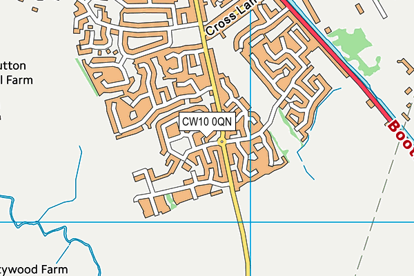 CW10 0QN map - OS VectorMap District (Ordnance Survey) CW10 0QN map - OS VectorMap District (Ordnance Survey)