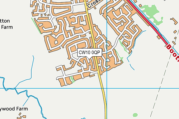 CW10 0QP map - OS VectorMap District (Ordnance Survey) CW10 0QP map - OS VectorMap District (Ordnance Survey)