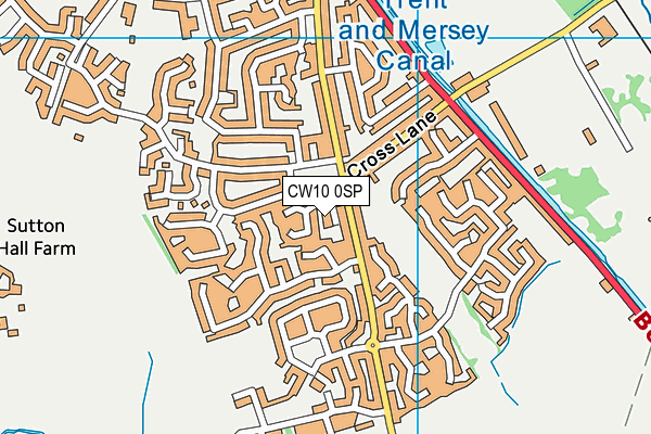 CW10 0SP map - OS VectorMap District (Ordnance Survey) CW10 0SP map - OS VectorMap District (Ordnance Survey)