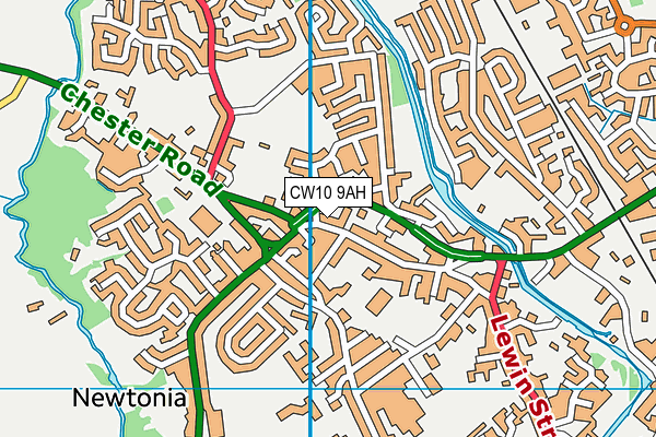 CW10 9AH map - OS VectorMap District (Ordnance Survey) CW10 9AH map - OS VectorMap District (Ordnance Survey)
