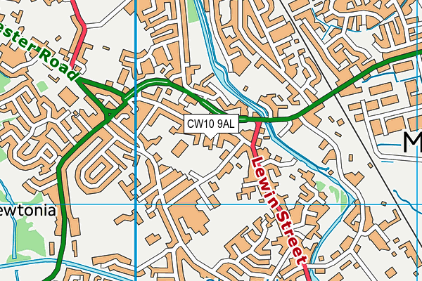 CW10 9AL map - OS VectorMap District (Ordnance Survey) CW10 9AL map - OS VectorMap District (Ordnance Survey)