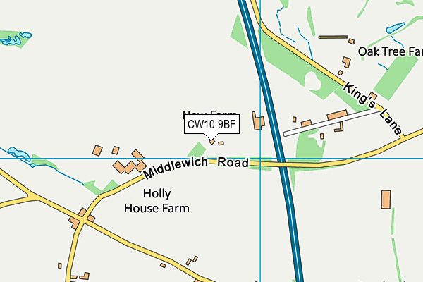 CW10 9BF map - OS VectorMap District (Ordnance Survey) CW10 9BF map - OS VectorMap District (Ordnance Survey)