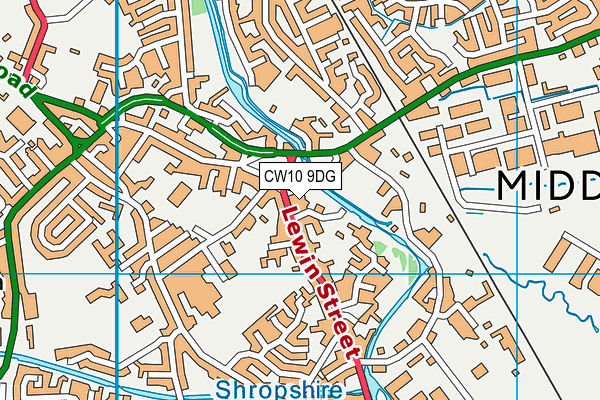CW10 9DG map - OS VectorMap District (Ordnance Survey) CW10 9DG map - OS VectorMap District (Ordnance Survey)