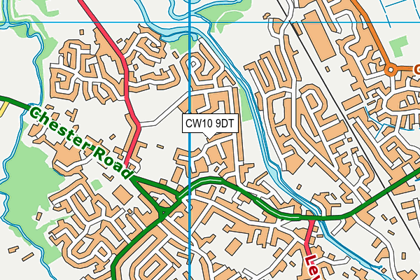 CW10 9DT map - OS VectorMap District (Ordnance Survey) CW10 9DT map - OS VectorMap District (Ordnance Survey)