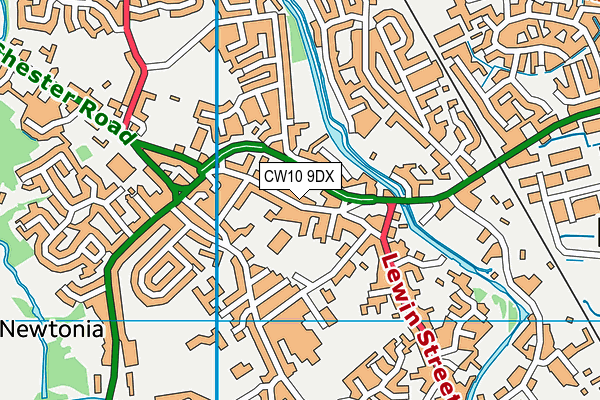 CW10 9DX map - OS VectorMap District (Ordnance Survey) CW10 9DX map - OS VectorMap District (Ordnance Survey)