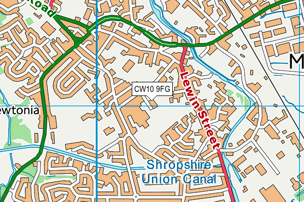 CW10 9FG map - OS VectorMap District (Ordnance Survey) CW10 9FG map - OS VectorMap District (Ordnance Survey)
