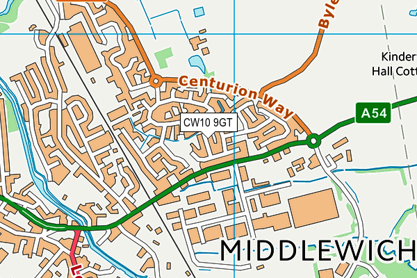 CW10 9GT map - OS VectorMap District (Ordnance Survey) CW10 9GT map - OS VectorMap District (Ordnance Survey)