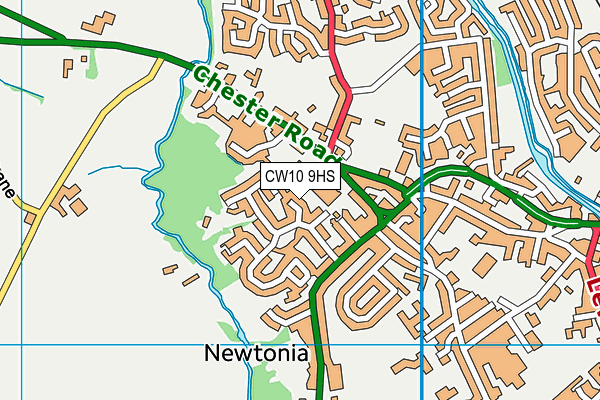 CW10 9HS map - OS VectorMap District (Ordnance Survey) CW10 9HS map - OS VectorMap District (Ordnance Survey)