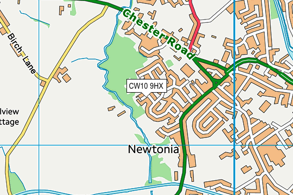 CW10 9HX map - OS VectorMap District (Ordnance Survey) CW10 9HX map - OS VectorMap District (Ordnance Survey)
